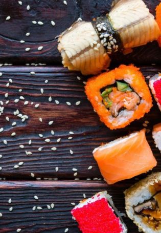 Необычные роллы и суши