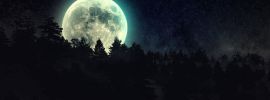 Фон с ночной луной