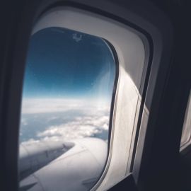 Фон окна в самолете