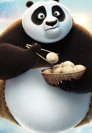 Панда кунфу фон