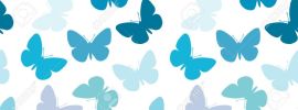 Бабочки на голубом фоне обои
