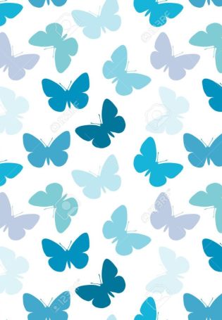 Бабочки на голубом фоне обои