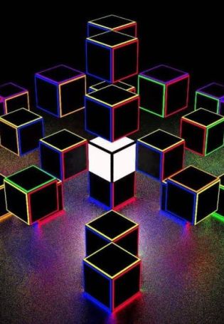 Фон кубик рубика