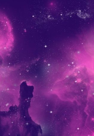 Фон фиолетовое звездное небо