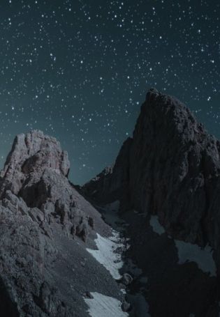 Горы ночью