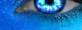 Темно синие глаза