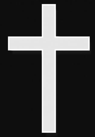 Знак черный крест