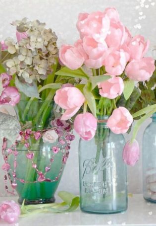 Натюрморт цветы в вазе
