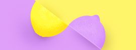 Желто фиолетовые обои