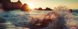 Море скалы солнце