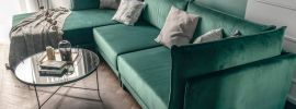 Серо зеленый диван