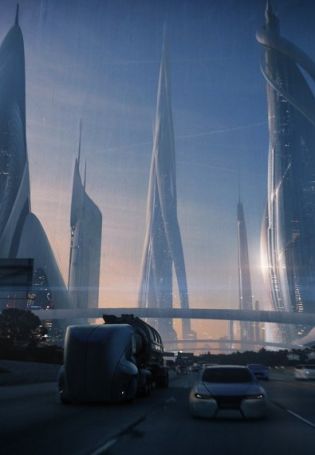 Фэнтези город будущего