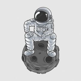 Космонавт с мячом