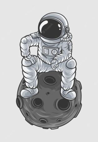 Космонавт с мячом
