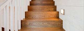 Лестница маршевая деревянная