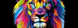 Цветной лев