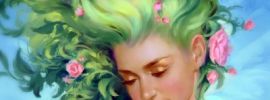 Фея с зелеными волосами
