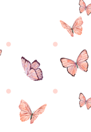 Бабочки нежно розовые