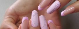 Дизайн ногтей на розовом фоне