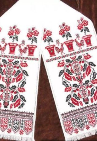 Русские орнаменты на полотенцах