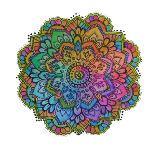 Орнамент с сочетанием цветов