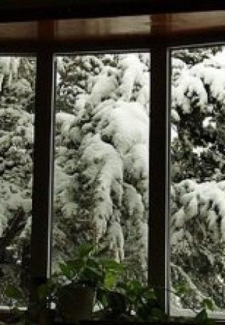 Зимний фон из окна