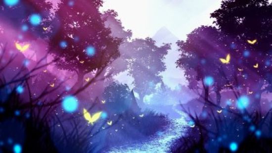Фоны с фиолетовым лесом