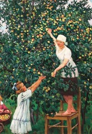 Картинки яблоки в саду