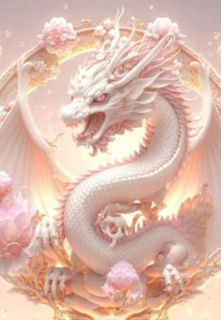 Розовые драконы картинки