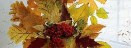Осенние букеты из листьев картинки