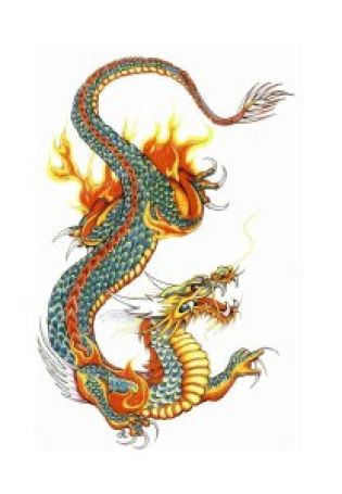 Рисунок китайского дракона
