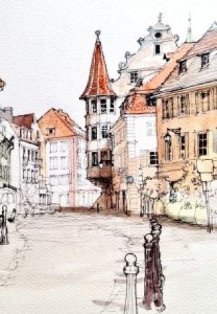 Улицы города рисунок