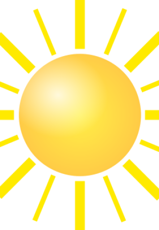 Нарисованное солнце