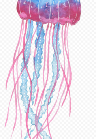 Нарисованная медуза