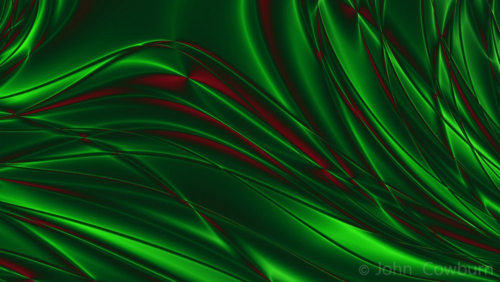 Абстракция темно зеленая