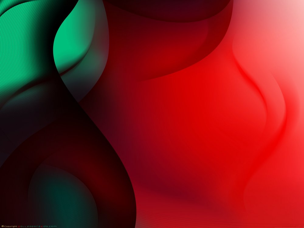 Красно зеленая абстракция