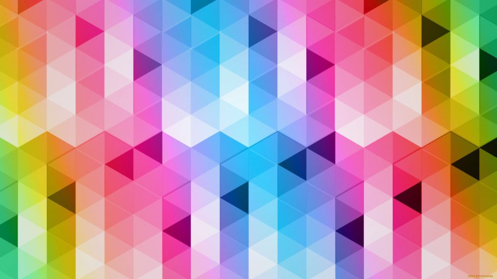 Разноцветные ромбы