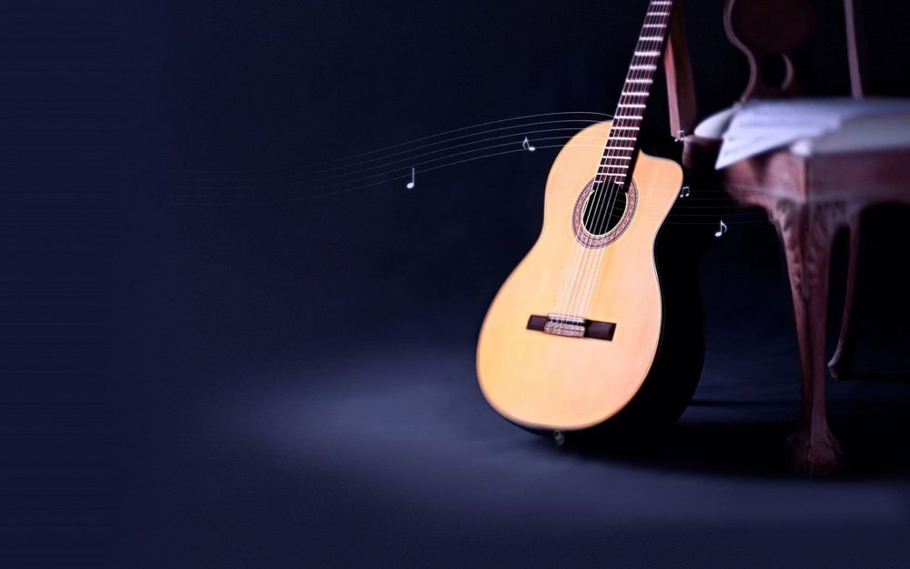 Гитарист с акустической гитарой