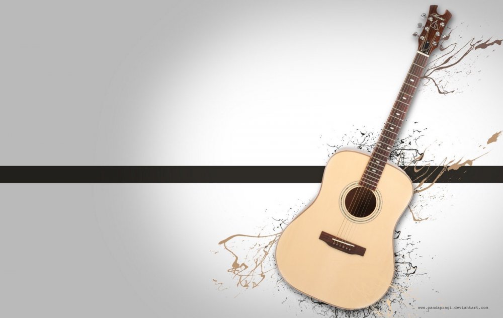 Фон для презентации с электрогитарой