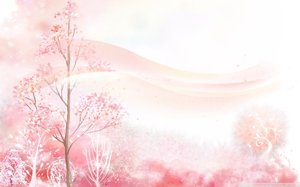 Пейзаж в розовых тонах