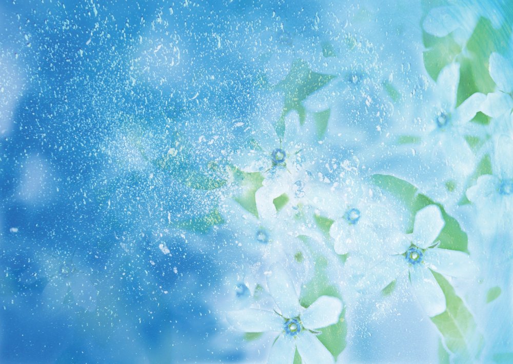 Фотообои в голубом цвете