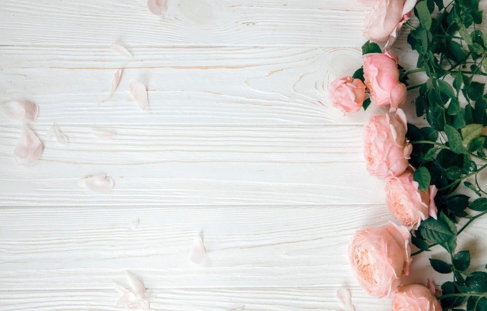 Фотофон с цветами