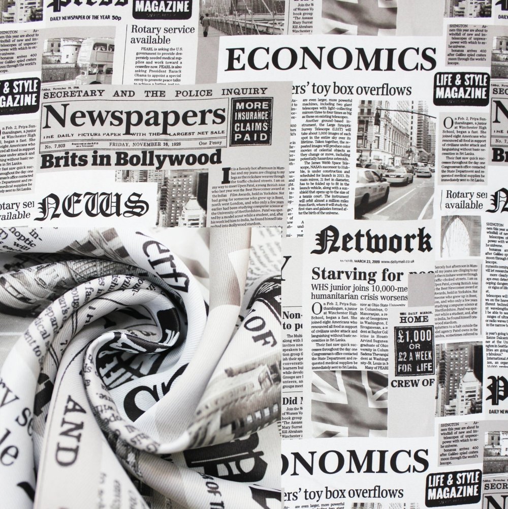 Ткань газета