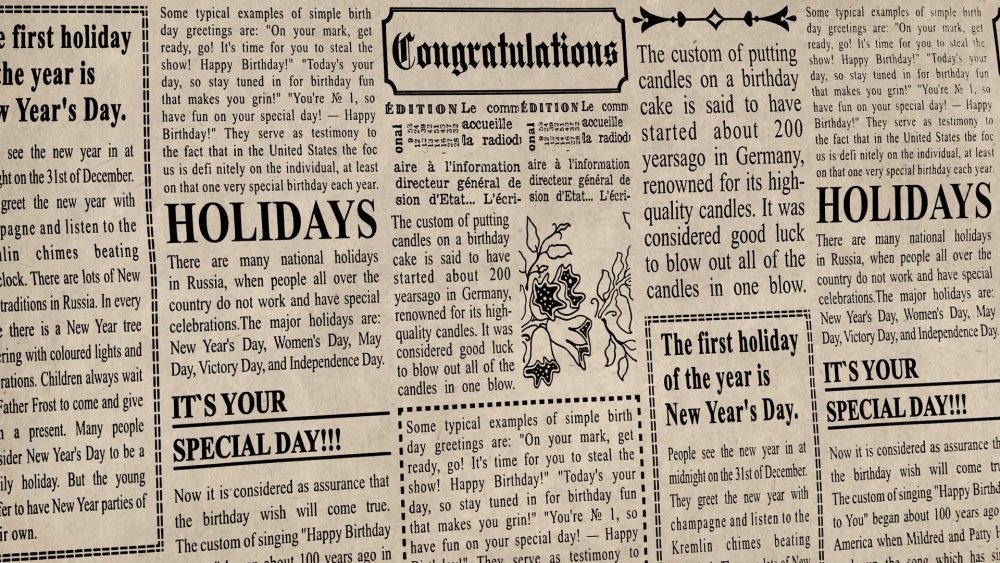 Старая английская газета