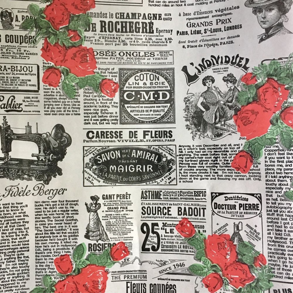 Упаковочная бумага в виде газеты