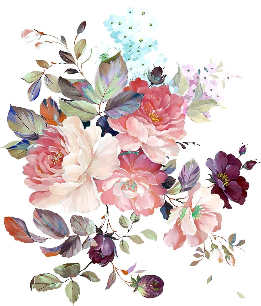 Акварельные принты цветы