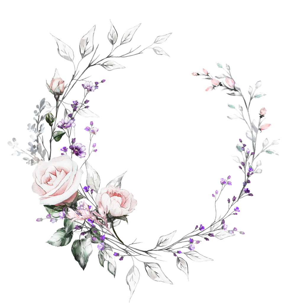 Нежные Акварельные цветы рамки