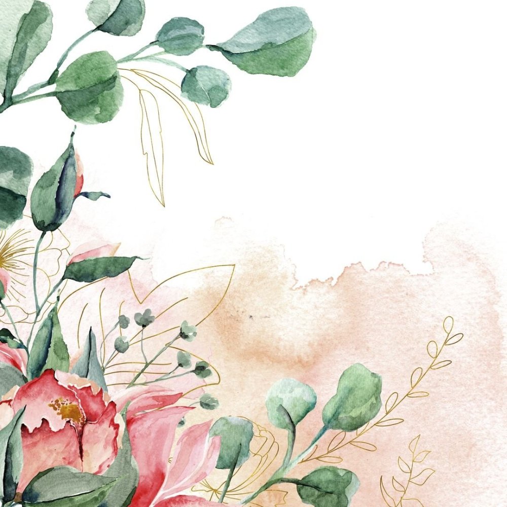 Акварельный фон для пригласительных