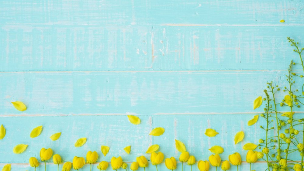 Голубой и желтый