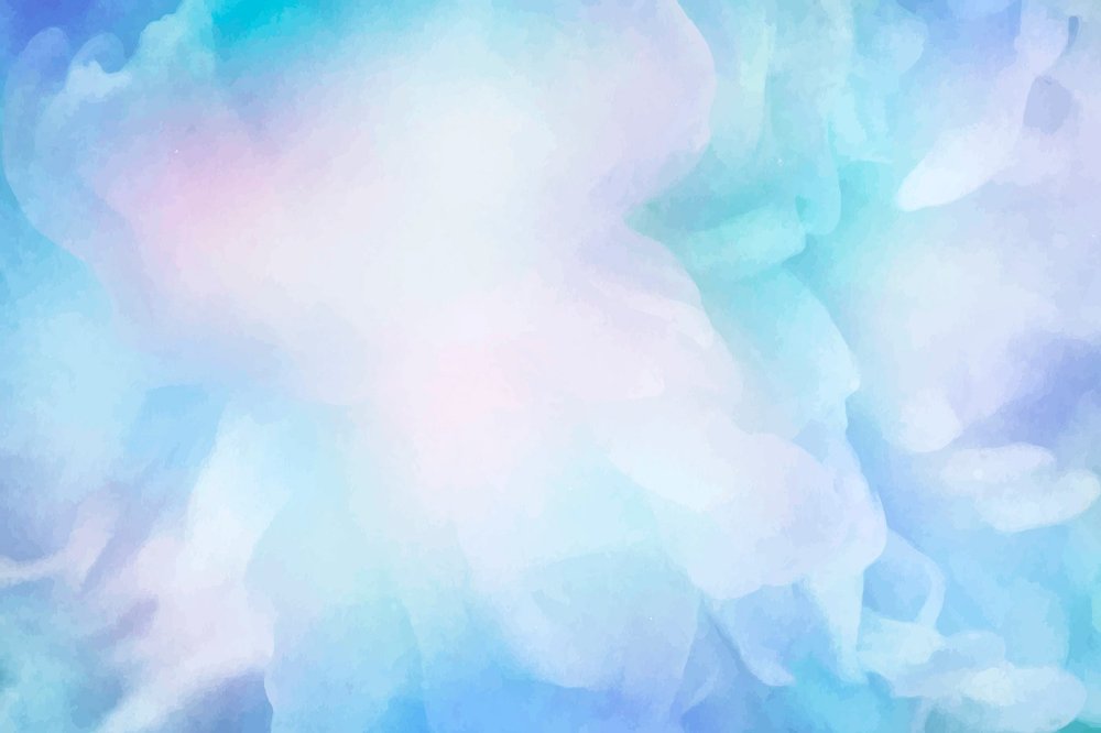 Голубой акварельный фон
